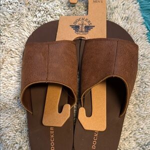 Dockers Rich Brown Slide Sandals